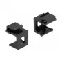 Paigalduskomplekt DELOCK 86810, must — DELOCK 86810 paigaldustarvikud