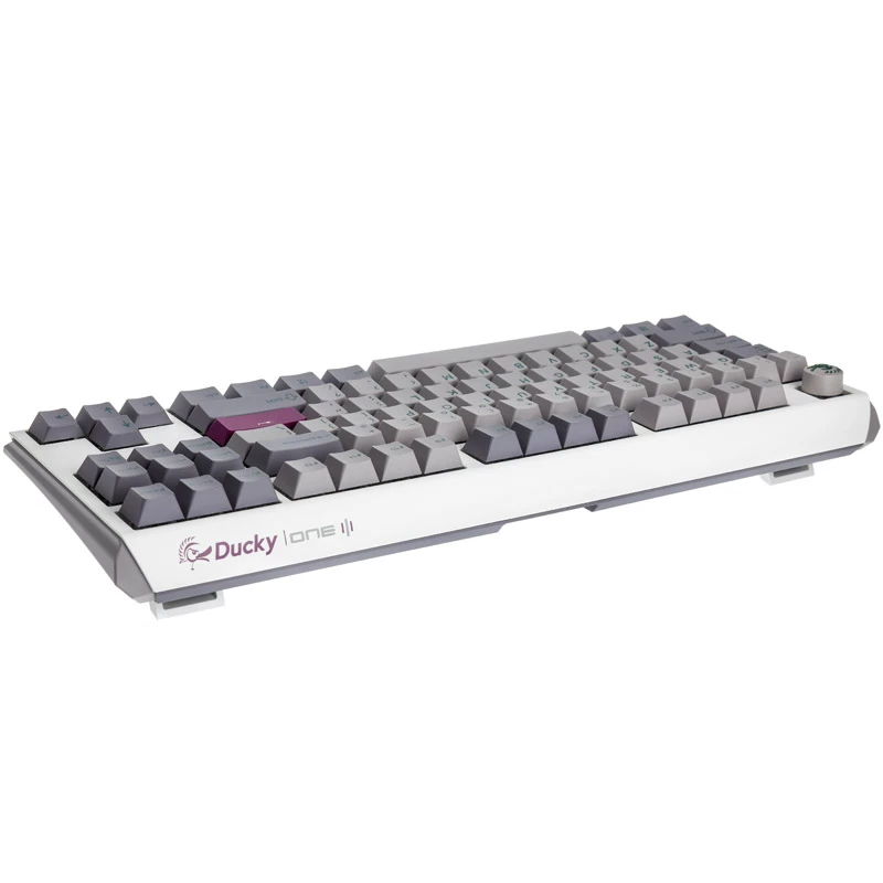 Ducky One 3 TKL klaviatuur mängimiseks USB USA inglise keel hõbedane