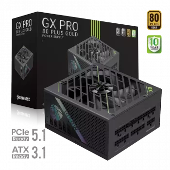 Gamemax toiteplokk, 80 PLUS, Gold | GX PRO 1050G | 1050 W | Täielikult modulaarne
