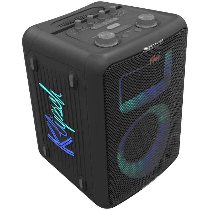 Parteikõlar KLIPSCH Vegas — juhtmega ja juhtmeta, kõlar 13,3 cm, 49–20000 Hz, 95 dB, akutoitega, must