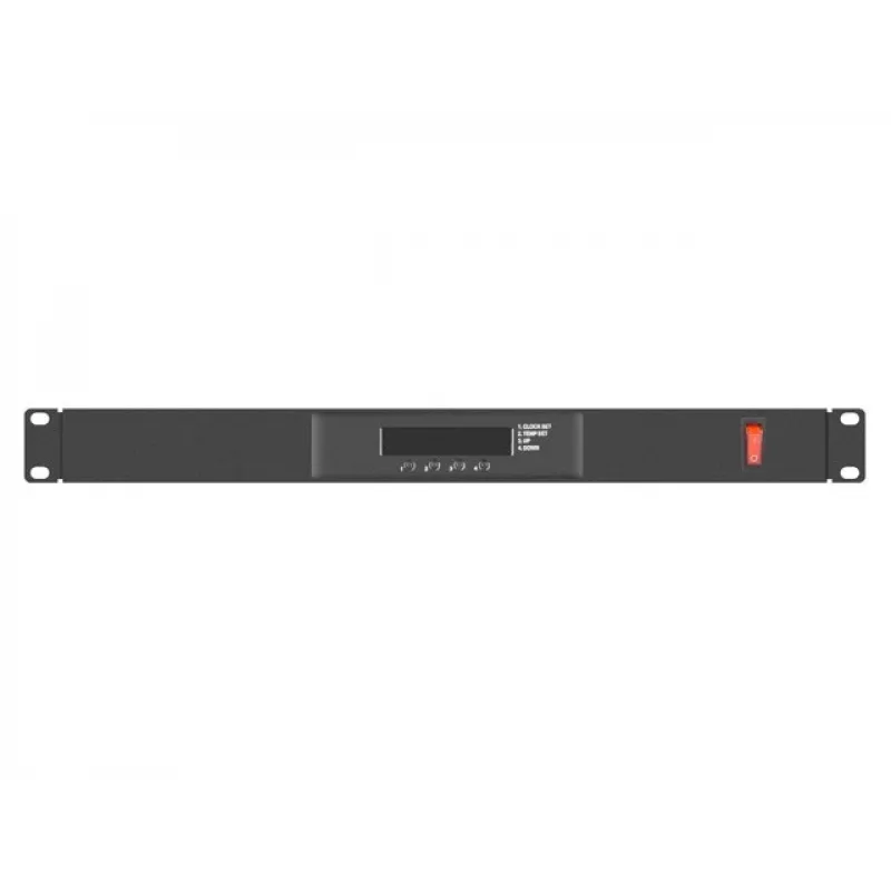 Ventilaatoripaneel LANBERG AK-1502-B, 1U raami, 2 ventilaatorit, 230 V, 38 W, 483×44,5×192 mm, must
