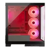 PC-korpus MODECOM Volcano SPACE APEX ARGB Midi Tower, karastatud klaas, USB-C, toetab ATX/microATX/Mini-ITX, GPU kuni 430 mm, CPU jahuti kuni 180 mm