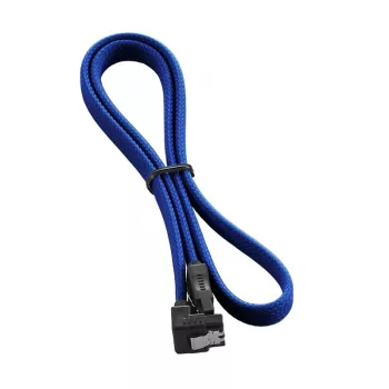 CableMod ModMesh - SATA-kaabel - Serial ATA 150/300/600 - SATA (W) täisnurkne - SATA (W) - 60 cm - sinine (CM-CAB-RSAT-N60KB-R)