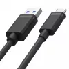 USB-A kuni USB-C kaabel Unitek C14068BK, 2 m, USB 2.0, must, isane-isane