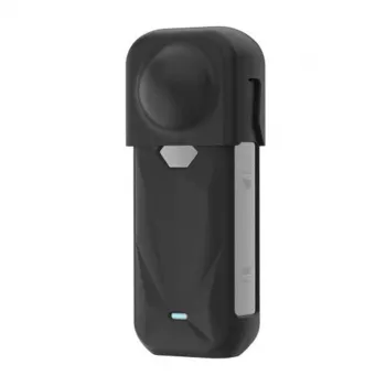 PULUZ silikoonist kaitseümbris koos objektiivikattega Insta360 X5 jaoks (must)