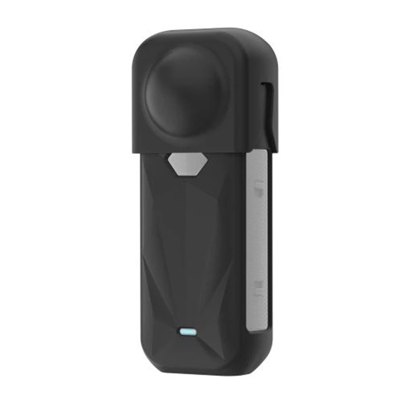 PULUZ silikoonist kaitseümbris koos objektiivikattega Insta360 X5 jaoks (must)