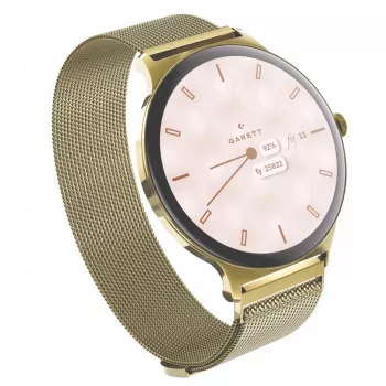Nutikell Garett Verona 2 Gold Mesh Bluetoothi ja pulsikellaga