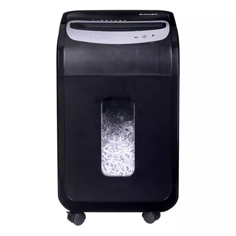 Dokumendipurustaja ActiveJet ASH-2502C — ristlõik P-4, 25 lehte, 4x40 mm, 28 L mahutavusega prügikast, 22,8 cm etteandmine, 30 min töötsükkel