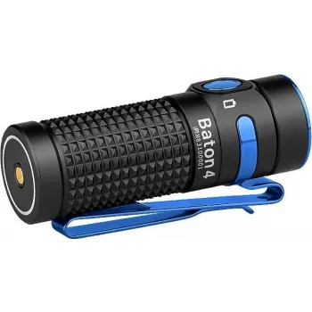 Taskulamp olight BATON 4 LED taaslaetav 1300 lm, valgusvihk 170 m, koos ümbrisega