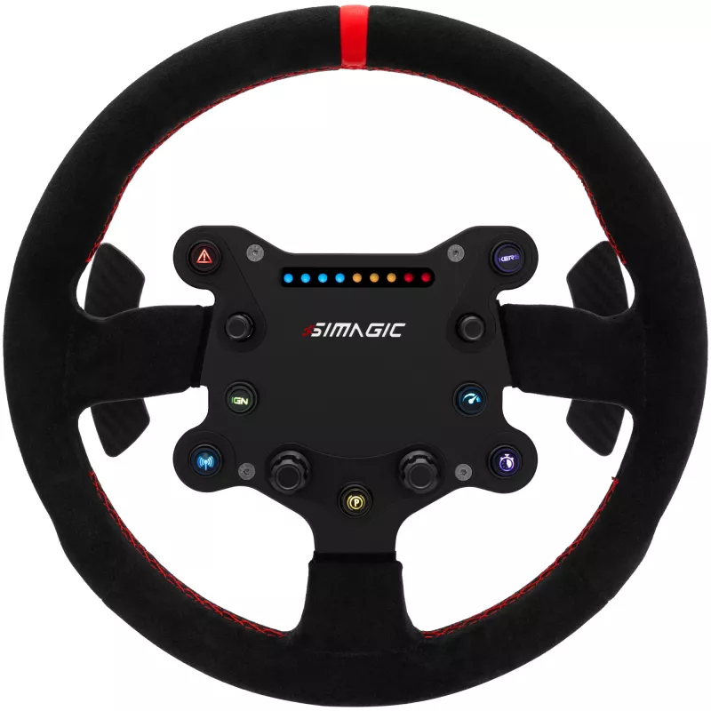 Simagici GTS Alcantara S202 rool — Alcantara-kattega sim-võidusõidurool, mudel S202