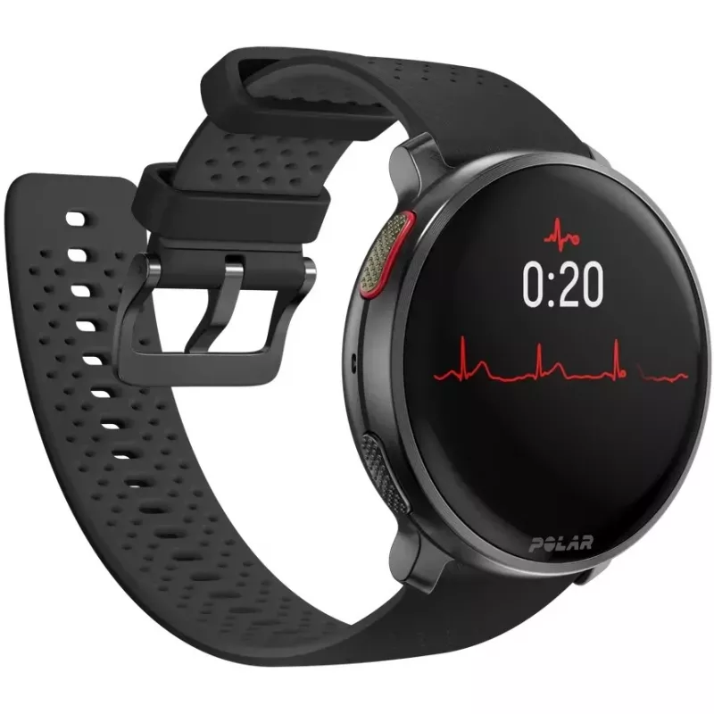 Polar Vantage V3 - Alumiinium - Spordikell koos rihmaga - Silikoon - Ekraan 3,5 cm (1,39 tolli) - 32 GB - Bluetooth - 57 g - Öömust (900108890)
