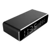 Digitaalne äratuskell GEMBIRD DAC-WPC-01 LCD-ekraaniga, must alumiiniumkorpus, vahelduvvoolutoide