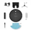 Robottolmuimeja TEESA Smart VAC 2 — ümmargune, must, 1000 Pa imemisvõimsus, 9,6 V / 2000 mAh liitiumaku, 0,2 L tolmumahuti, Wi‑Fi, automaatne tagasipöördumine