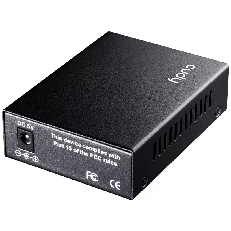 Võrgumeediumimuundur Cudy MC220 — Gigabit (1000 Mbit/s) ühemoodiline SFP 1310 nm, 1x RJ-45, 1x SFP, must