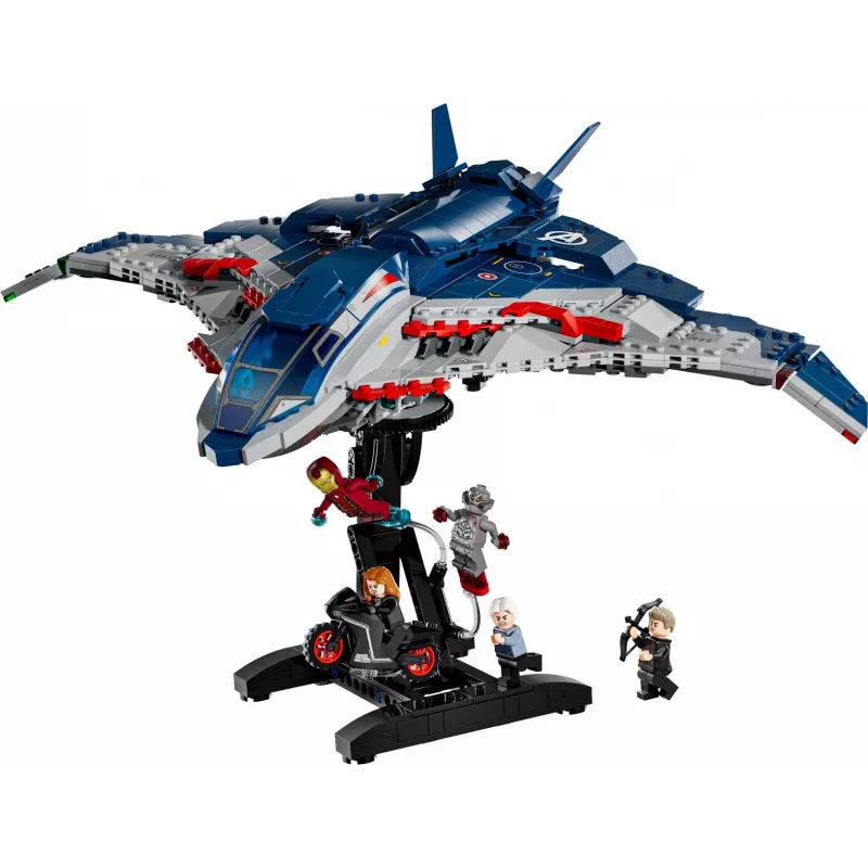 LEGO konstrueerimiskomplekt Quinjet 76325 — Marvel, 1131 osa, 5 minifiguuri, vanusele 12+, 280×450×300 mm