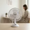 Adler | AD 7302 | Lauaventilaator | Valge | Läbimõõt 23 cm | Kiiruste arv 2 | Ostsillatsioon | 60 W | Ei