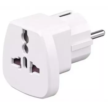 Microconnect PETRAVEL toitepistiku adapter, universaalne, valge