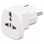 Microconnect PETRAVEL toitepistiku adapter, universaalne, valge