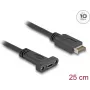 Delock 85454 - USB 3.1 E Key A 20 Pin Plug to C Socket paigaldus 25 cm - Digitaalne/Data - 0,25 m (85454)