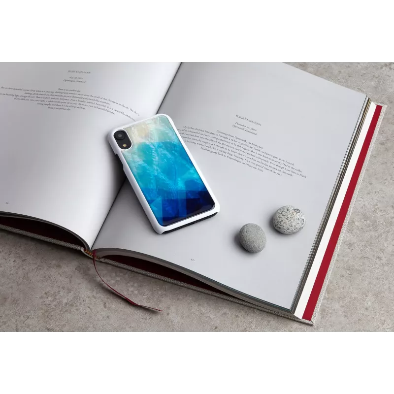 Nutitelefoni ümbris iKins iPhone XR jaoks — sinine järv välispind, must sisepind