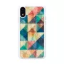 Nutitelefoni ümbris iKins iPhone XR-ile — Mosaiikmust kaitseümbris