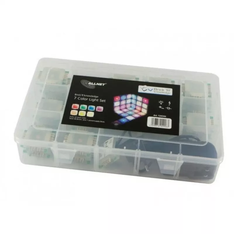 Valguskomplekt ALLNET BrickRknowledge 7 Color Light Set sinine roheline oranž punane soe valge kollane