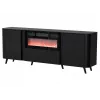 Cama Meble Volare kummut, 200 x 39 x 75 cm, must, puitlaastplaat, 16 mm raam
