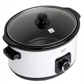 Adler AD 6413r aeglane pliit, 5,8L, Valge Adler