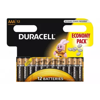 Duracell majapidamispatarei Ühekordne patarei AAA Leelispatarei
