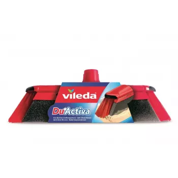 Sisepuhasti VILEDA 151221 kummist peaga, pehmete/kõvade harjastega, punane, 340 mm pakendi laius