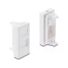 Snap-in H‑mooduli kate Keystone moodulile 1 port DELOCK 22,5×45 mm ABS valge