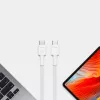 USB-C–USB-C-kaabel roheline Cell KABGC29W 2 m, USB 3.2 Gen 1, 60 W PD, punutud TPE, valge