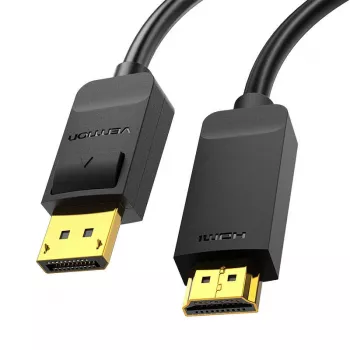 DisplayPort-HDMI-kaabli adapter Vention HAGBH, 2 m, must, 7 mm läbimõõt
