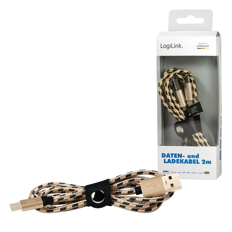 Sünkroonimis- ja laadimiskaabel USB2.0 AM – USB-C isane