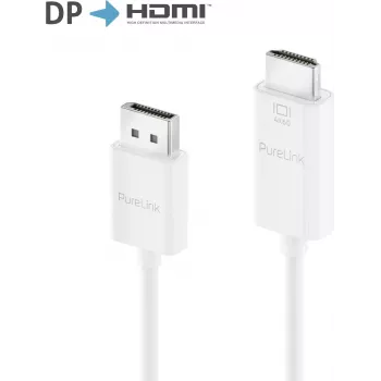 PureLink Active DisplayPort 1.2 HDMI 2.0 adapterkaabel, 4K60Hz (444), DisplayPort isane/HDMI isane