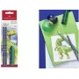 Graﬁitpliiatsikomplekt Faber-Castell Dino HB Blue – HB puidust pliiatsid, sinine korpus, komplekt