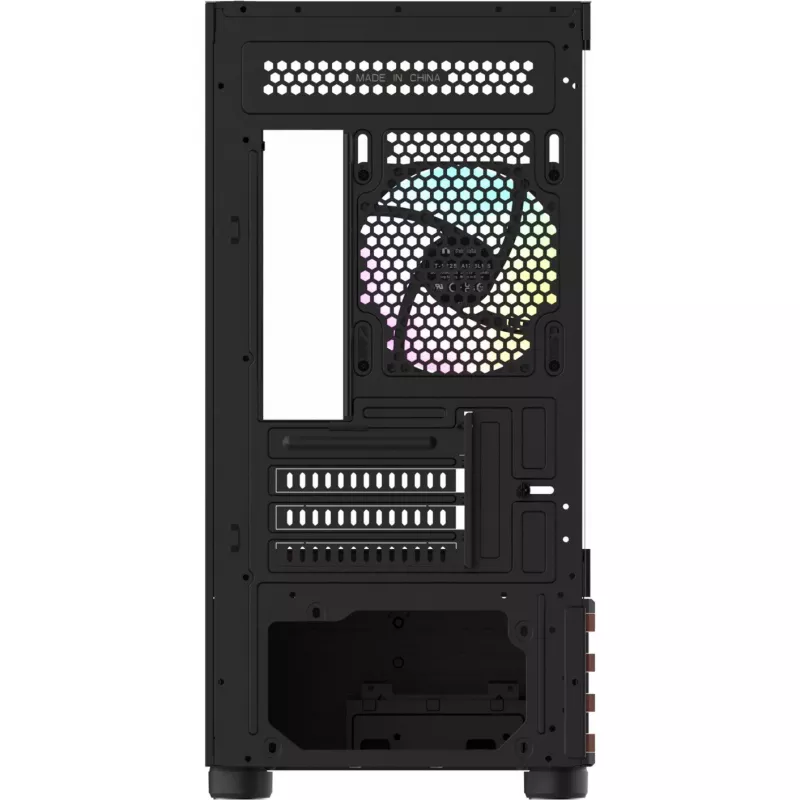 PC Micro Tower Thermaltake View 170 WS ARGB — Mikrokorpus, must, toetab PS2 toiteplokki, 2x 120 mm külje- + 1x 120 mm tagaventilaator, 2,5/3,5-tolline HDD