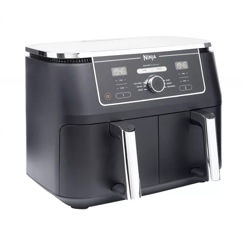 Ninja AF400EU fritüür Double 9,5 L Eraldiseisev 2470 W Kuumaõhufritüür Must