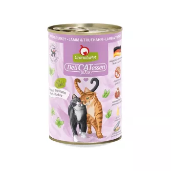 Märg kassitoit Fox4Pets GRANATAPET DeliCATessen Lamb & Turkey pasteet 400 g, teraviljavaba, täiskasvanud, hüpoallergeenne