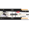 Seinale kinnitatav telerikinnitus LIBOX LB-120 32–85-tollistele (81,3 cm–2,16 m), kuni 55 kg, VESA 200x200–600x400, kallutatav, terasest, must