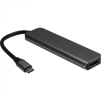USB-jaotur Inter-Tech H-469-1 Type-C 5000 Mbit/s HDMI