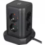 Pistikupesade torn Brennenstuhl 1153560010 — 8 pistikupesa, 2×USB-A, 1×USB-C, must