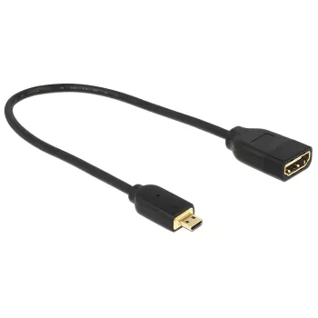 HDMI-kaabel DeLOCK 0,2 m HDMI-A/HDMI Micro-D