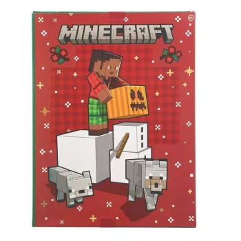 Advendikalender Paladone Minecraft kirjatarbed 24 päeva — kirjatarvete komplekt 24 üllatusesemega