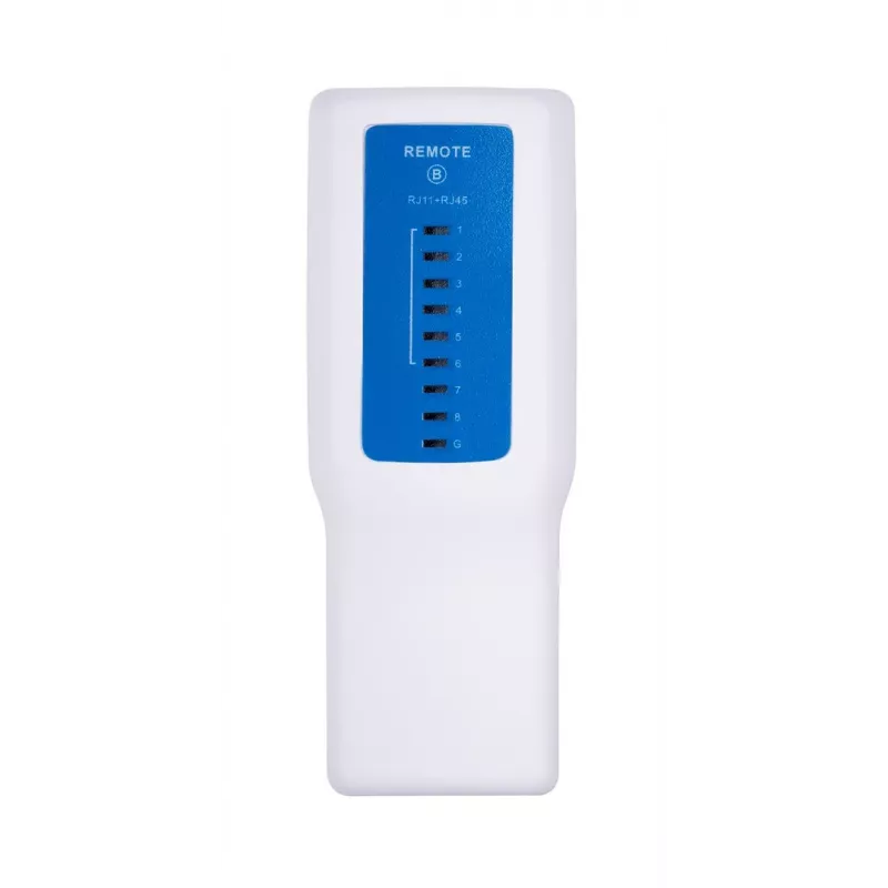 PoE tester LANBERG NT-0402 — PoE võrgukaabli tester RJ-45/RJ-11 toega, LED-indikaatorid, toite LED, sisse/välja lüliti