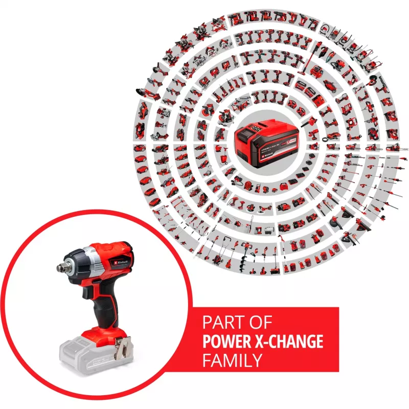 Löökvõtmevõti Einhell TE-CW 18Li 1/2 tolli 2900 p/min 215 N⋅m