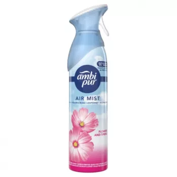Õhuvärskendaja pihusti AMBIPUR Flowers & Spring 185 ml — aerosoolne ruumilõhnastaja