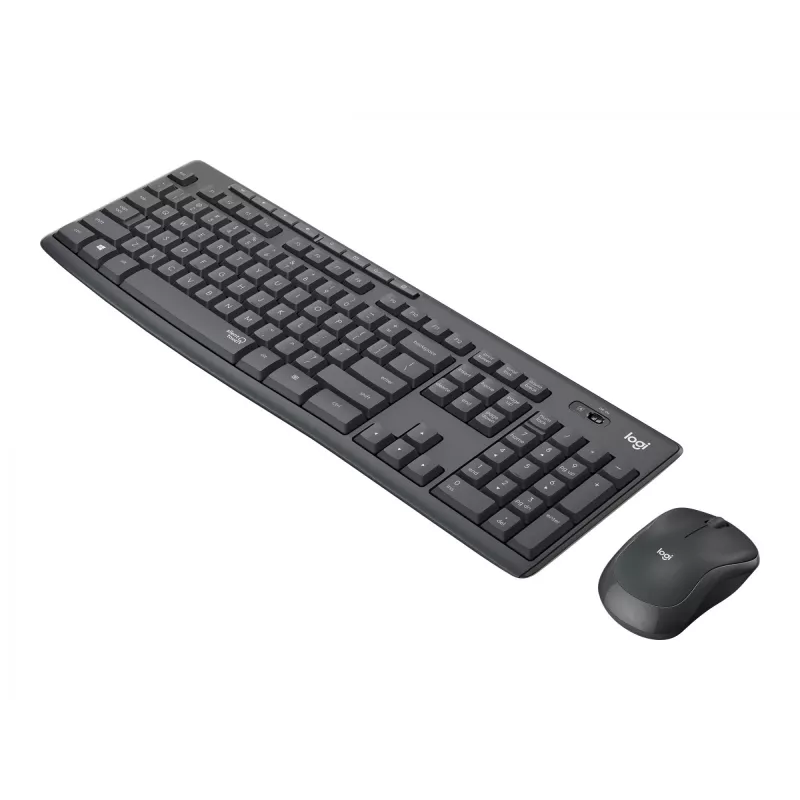 Logitech MK295 Silent - klaviatuuri ja hiire komplekt - juhtmevaba - 2,4 GHz - grafiit - Ungari paigutusega