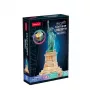 3D Puzzle CubicFun 306-L536H LED Vabadussammas Ööversioon — mudelikomplekt LED-valgustusega