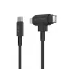 HYPER HyperJuice USB-kaabel USB 2.0 1.5 m USB C USB C/Lightning must